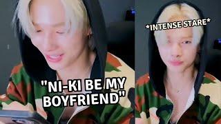 "ni-ki be my boyfriend for 30 seconds" (ft. ni-ki 's response)