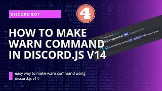 Discord.js v14 Tutorial: Creating an Advanced Warn Command from Scratch!