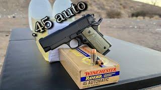 .45 auto Winchester Ranger T-series 230gr Ballistics Gel Test