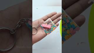 Making only $1 key ring || making ️ paper chabi challa ||  chabi ring || key ring || #shorts