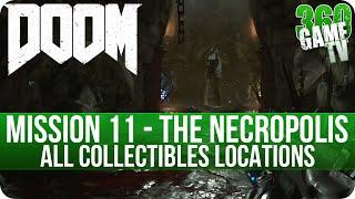 Doom Mission 11 All Collectibles (Secrets, Collectibles, Data Logs, Runes, Elite Guards, Drones)