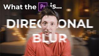 PREMIERE PRO for BEGINNERS: How to Use Directional Blur