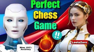 Stockfish PLAYED A PERFECT Chess Game With LeelaZero With 100% Accuracy | Chess Strategy | Chess