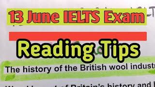 ielts reading tips and tricks 13 June IELTS Exam Reading answers| History of wool reading