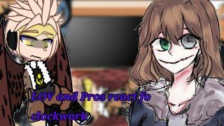 {Pros and LOV react to clockwork}{Mha}{My au}{Vid by @DestinTheCat}{Link in desc}