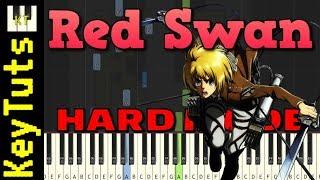 Red Swan from Attack on Titan - Hard Mode [Piano Tutorial] (Synthesia)