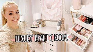 LUXURY BEAUTY ROOM TOUR! *How I Organize & Store My Makeup*