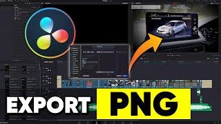 Davinci Resolve Export Timeline as PNG images