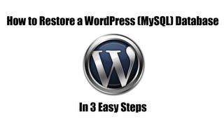 How to Restore WordPress Database from Backup