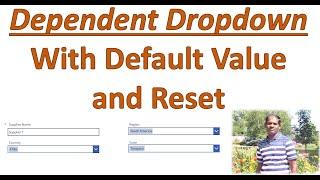 PowerApps Dependent Dropdown with Default Value and Reset