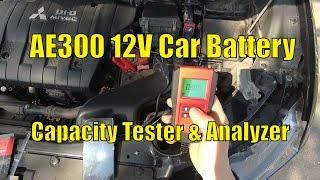 AE300 12V Digital Car Battery Capacity Tester & Analyzer