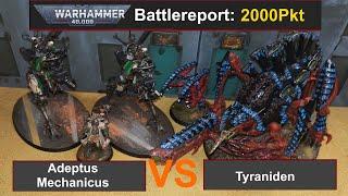 Warhammer 40k Battle Report: Adeptus Mechanicus vs. Tyraniden 2000Pkt. 10Edi deutsch