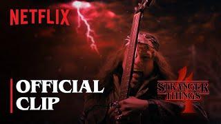 Stranger Things 4 | Eddie Munson's Upside Down Guitar Scene | Netflix