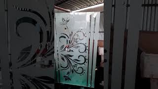 frosted Glass Etching #shorts #design #glass #etching #viralvideo #glassdesign #frost#how