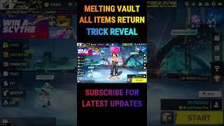 MELTING VAULT ALL ITEMS RETURN #shorts #mggamers #viral #meltingvaultevent #short #shortvideo