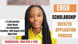 ERGO SCHOLARSHIP 2024 APPLICATION PROCESS| FULLY FUNDED SCHOLARSHIPS IN ITALY