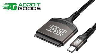 AdroitGoods Sata to Usb-c Cable Adapter - Hard Drive Expansion - Connector