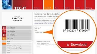 How to Create a Barcode for Free - Online Barcode Generator