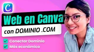 Cómo CREAR una PÁGINA WEB en Canva con DOMINIO Propio 2023 | Conecta un dominio