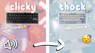 (roblox asmr ) MY FIRST KEYBOARD VS. NEWEST KEYBOARD!