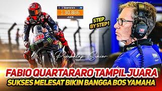 BARU SAJA DILUNCURKANFABIO QUARTARARO LANGSUNG TERCEPAT P5 DENGAN YZR-M1 BARU~BOS YAMAHA BANGGA