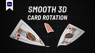 Smooth 3D Card Rotation in Adobe After Effects