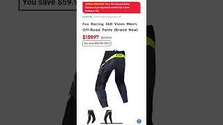 Motorhelmets Store Sale Fox Racing 360 Vizen & Shot Score Men's Off-Road Motorcycle Pants #ytshorts