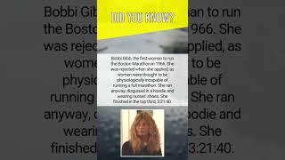 Bobbi Gibb, the first woman to run the Boston Marathon in 1966 #shorts