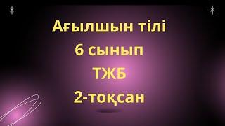 Ағылшын тілі 6 сынып ТЖБ 2-тоқсан