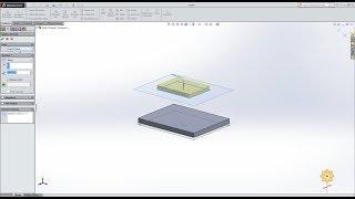 Extrude from different planes in SolidWorks |#15| PCE | Prof. Binsu Babu