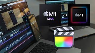 Macbook Pro M1 Max 16" vs M1 13" Final Cut Pro Export Comparison