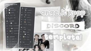 ｡˚⋆﹕ black and white aesthetic KPOP discord server template FREE 、ely. °｡˚