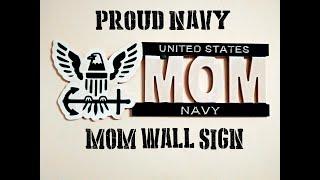 Navy Mom Plaque