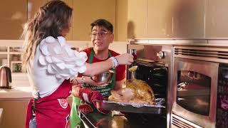 Compartiendo la magia de cocinar junto a Sandra Alcazar un Pavo al horno. Para Navidad