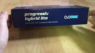 Edision progressiv hybrid lite DVB-C/T digital Kabel/Terrestrischer Receiver unboxing und Anleitung