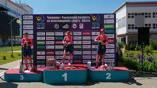 Minsk Cycling Club podium in ITT - 2021 Belarus national championships