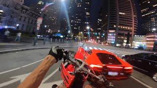 CR85 SWERVE AROUND LAMBORGHINI CAR IN THE STREETS! ( Long Live Oneway Tyty  )