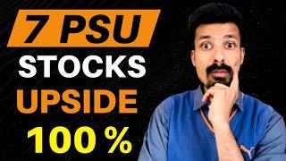 7 PSU Stocks - Upside 100 %  | Best PSU Stocks to buy in 2024