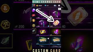 Ff Name Change Card New Update / Free fire ob42/ #shorts