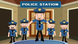 Five Little Policeman, Nursery Rhyme And Song For Kids