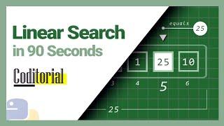 Linear Search in 90 Seconds | Python