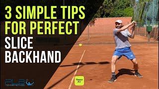 3 Simple Tips for Perfect Slice Backhand | JM Tennis - Pro Tennis Lessons