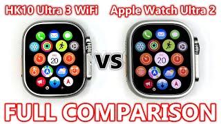 HK10 Ultra 3 WiFi SmartWatch vs Apple Watch Ultra 2 FULL COMPARISON! (System, Case, Smoothness) ASMR