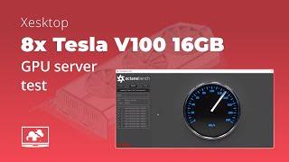 Testing a new 8x Tesla V100 16GB GPU rendering server on OctaneBench 4