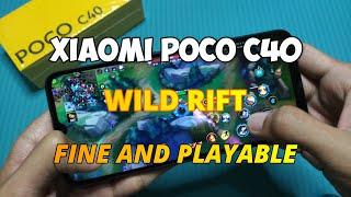 League of Legend Wild Rift in Xiaomi POCO C40 (Hand Cam)