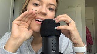 ASMR| MIC SCRATCHING/ GRIPPING & INAUDIBLE WHISPERING