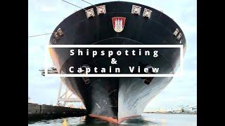 ShipSpotting and Mooring Operations With a View From the Bridge (Close-up)