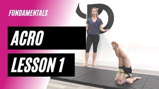 Beginner Acro Dance | Fundamentals Lesson 1