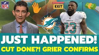 JUST HAPPENED! OH NO! $48 million CUT! UNEXPECTED UNEMPLOYED? GRIER CRAZY! MIAMI DOLPHINS NEWS DRAFT