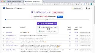 FB Comment Extractor - Export Facebook Comments to CSV/Excel with one click